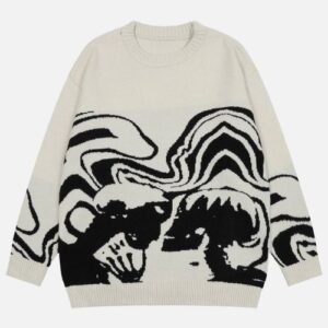 Skeleton Illustration Sweater